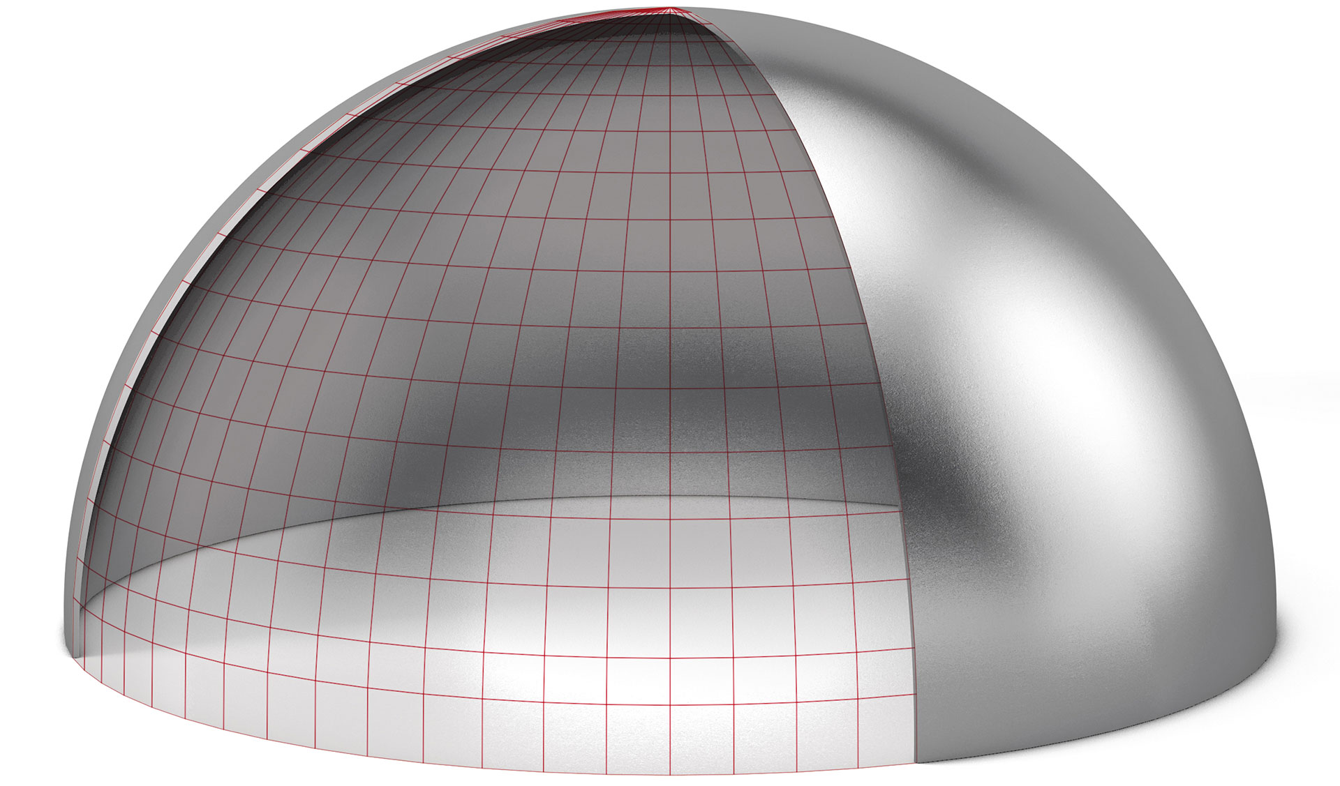 Hemispherical head